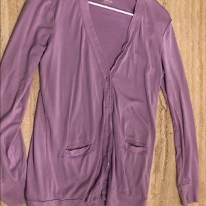 J crew cardigan • lavender